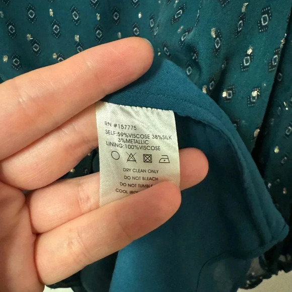 Caballero Gracie Lurex Chiffon Blouse Top - Picture 7 of 7